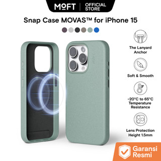 Moft Snap 手機殼 MOVASTM 適用於 iPhone 15 MagSafe 相容手機殼 MagSafe ip