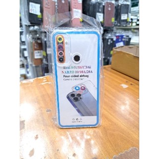 Putih 透明保護殼 Realme 5 Realme 5i Realme 5S Realme C3 白色矽膠四面氣囊相