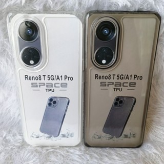 HP 軟殼外殼 Clear Space OPPO RENO 8T 5G/A1 PRO 透明矽膠和手機背面保護相機