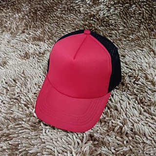 MERAH BEST 卡車司機帽網帽帽子 Distro 多種顏色純黑色紅色定製印尼男士女士中性酷有趣單詞兒童成人絲網印刷