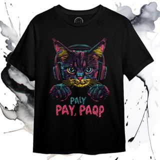 3D CatmensionWear Original Premium Distro T 恤 3D 貓戴耳機 DM0490