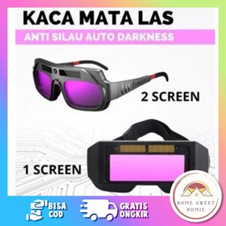 自動焊接眼鏡雙玻璃 Autodark 自動變暗暗暗焊眼鏡太陽能自動調光護目鏡玻璃鏡片眼鏡焊接頭盔自動變暗太陽能自動變暗焊