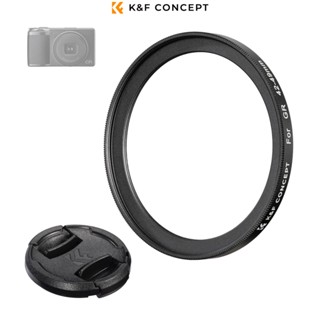 K&f Concept Ricoh 鏡頭濾鏡轉接環 42-49mm 帶 Kf 49mm 鏡頭蓋,適用於 Ricoh Gr