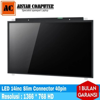 SAMSUNG LAYAR 14inc 超薄筆記本電腦 LED 顯示器螢幕 Res.1366*768 適用於三星 NP5