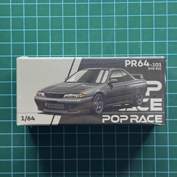 POP RACE NISSAN GT-R R32 PR64-101 黑色