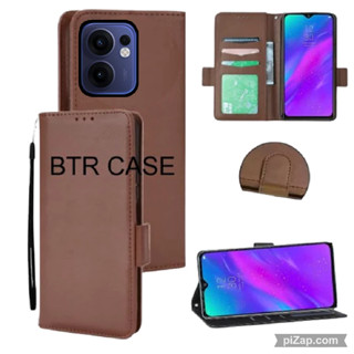 手機殼翻蓋錢包 OPPO RENO 13F 手機殼皮革翻蓋手機殼皮套錢包