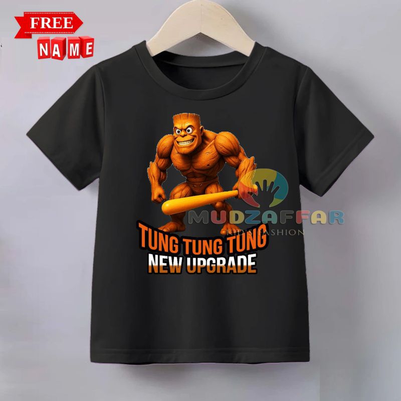 TUNG TUNG TUNG SAHUR 衣服全新升級 TUNG TUNG SAHUR 兒童 T 恤