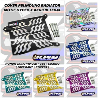 適用於 hyper x honda vario 110 old techno cbs 5ml 厚亞克力材料免費螺栓貼紙的