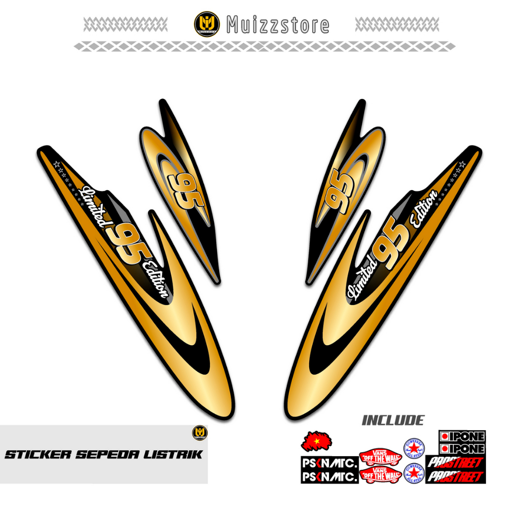 電動自行車貼紙 ALL VARIANT GODA UWINFLY PACIFIC EXOTIC VIAR 電動自行車變體
