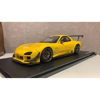 AUTOART 1/18 IGNIS 模型 MAZDA RX7 FD3S 黃色壓鑄微型非汽車