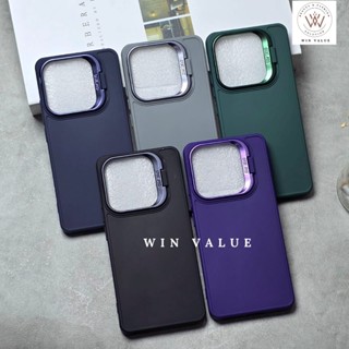 Case Poco M7 Pro 保護套法蘭絨立式馬卡龍 WV 相機環