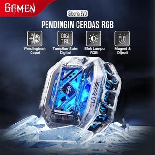 GAMEN Siberia Evo 風扇冷卻器 Hp 遊戲磁性 RGB 燈高達 4°C LED顯示屏帶原裝手機風扇夾