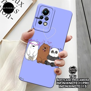 Hp 手機殼 Infinix Note 11 Pro Note 11s 時尚手機殼 Bear Softcase Infi
