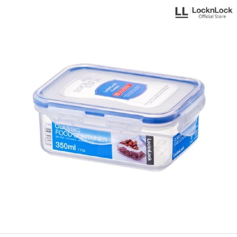 LocknLock 經典長方形短午餐盒 350ml HPL806 LocknLock 食品容器 350ml HPL806