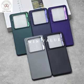 Case Poco X7 5G 保護套法蘭絨立式馬卡龍戒指相機 WV
