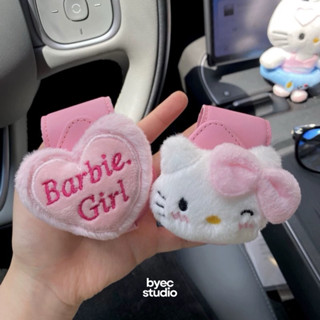 MATA GANTUNGAN Barbie Hello kitty 汽車眼鏡夾磁性眼鏡夾汽車眼鏡架