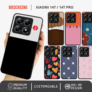 XIAOMI LEICA HP UNGU 混合外殼外殼惠普光面小米 14T Pro 徠卡美學可愛定製粉色粉紫色