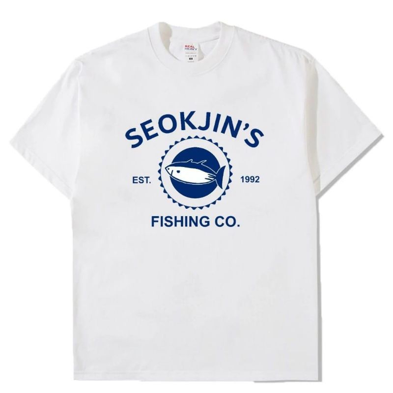 KAOS BTS JIN 超級金槍魚 T 恤 BTS JIN SUPER TUNA