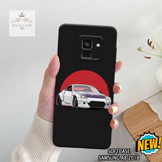 SAMSUNG HP 手機殼三星 A8 2018 Rajacase 外殼三星 A8 2018 圖案汽車保護殼手機配件皮膚