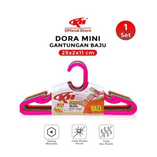 GANTUNGAN KH Dora 迷你衣架 12 件塑膠迷你衣架