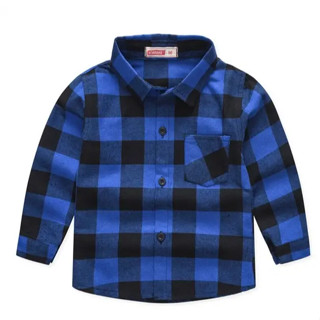 KEMEJA兒童襯衫男童衣服男童上衣兒童法蘭絨襯衫