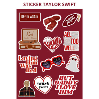 HP Taylor Swift 定製非切割貼紙 10x15cm 酷炫美學貼紙適用於手機筆記本電腦摩托車頭盔最喜歡的物品質