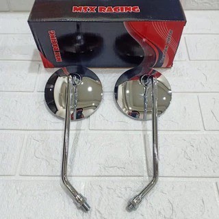 山葉 Crome 圓形後視鏡 Vespa 模型凸面鏡 Honda&Yamaha Drat 長短桿通用圓形鍍鉻 Vespa