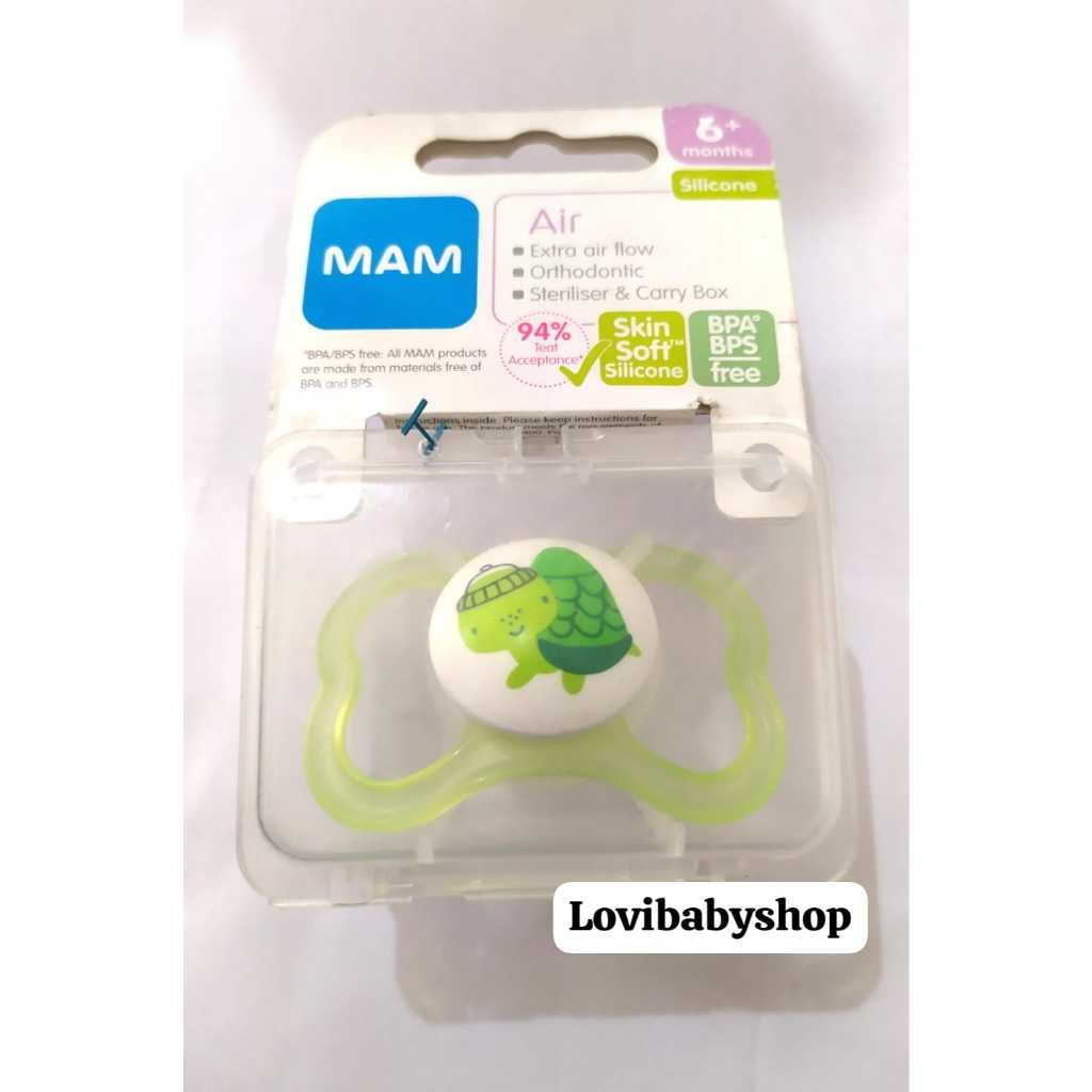 MAM 安撫奶嘴 AIR 6 中性 2 MAM 矽膠空氣 6 個月嬰兒安撫奶嘴