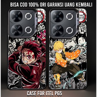CASE ITEL P65 SO COOL HOLOGRAM PREMIUM Motif DEMON SLAYER 軟殼