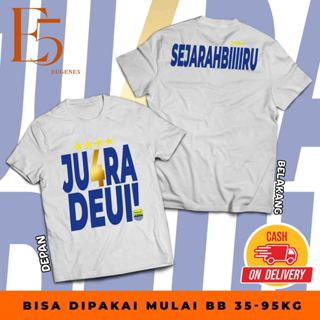 PERSIB BANDUNG T 恤 DEUI BACK 2 BACK CHAMPION 男女上衣最新 DISTRO 足