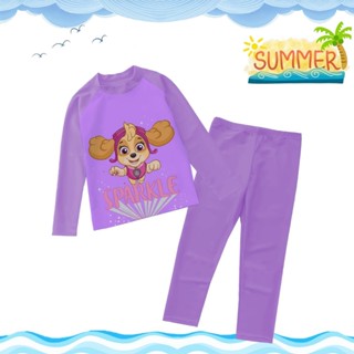 UNGU TREND COLLECTION 女童泳衣/長袖泳衣/淺紫色 Combi Character 泳衣 1-9TH