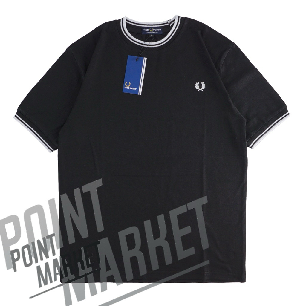 PADI 休閒迷你刺繡優質棉 24S 點市場 T 恤