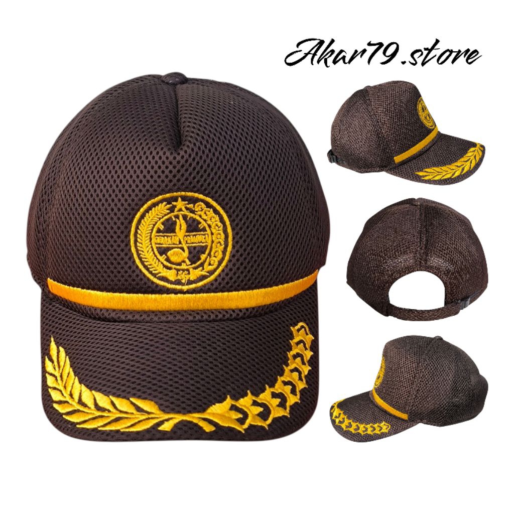 PADI PADI 棉線網/JALA/雙色網材質童軍LOGO刺繡帽子