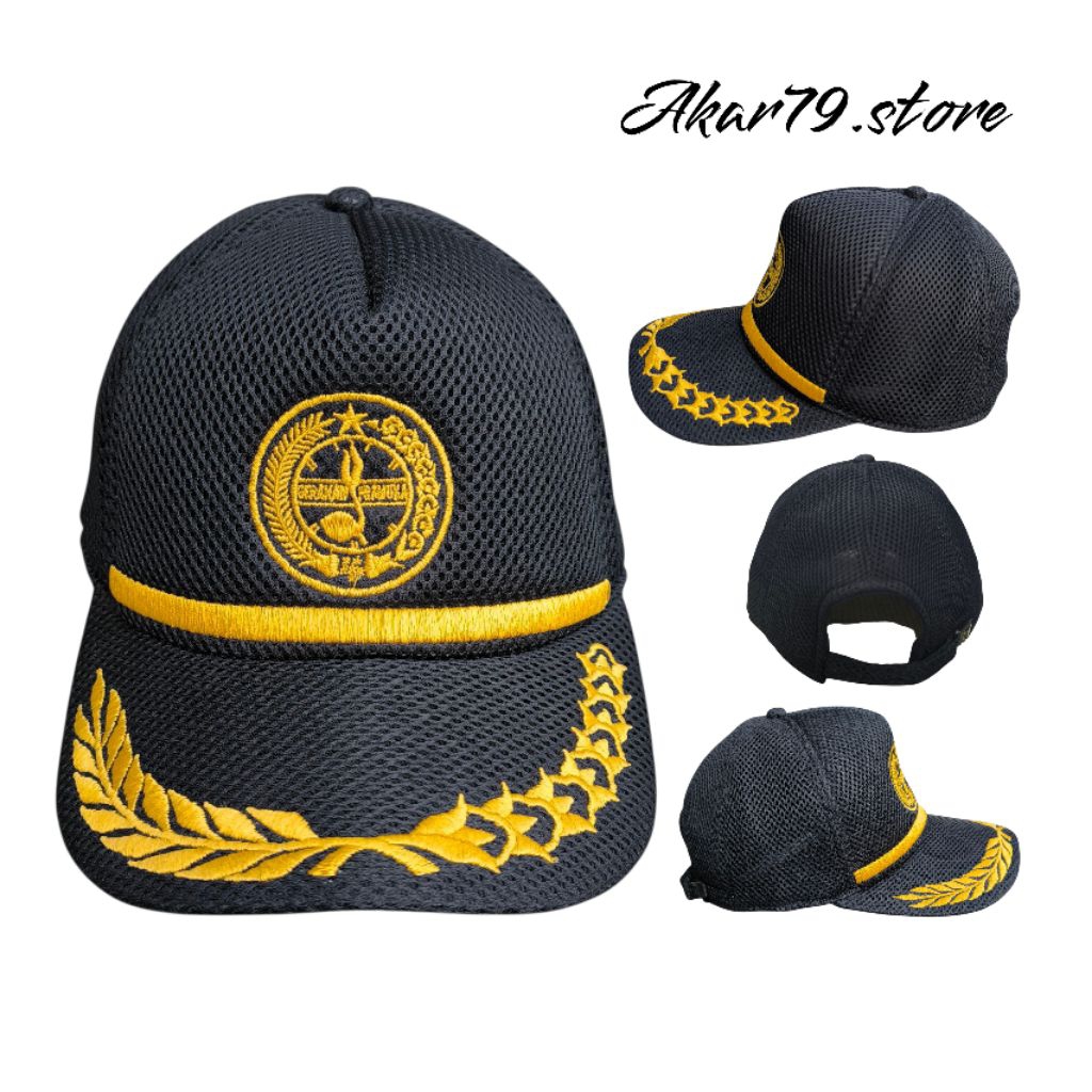 PADI PADI 棉線網/JALA/雙色網材質童軍LOGO刺繡帽子