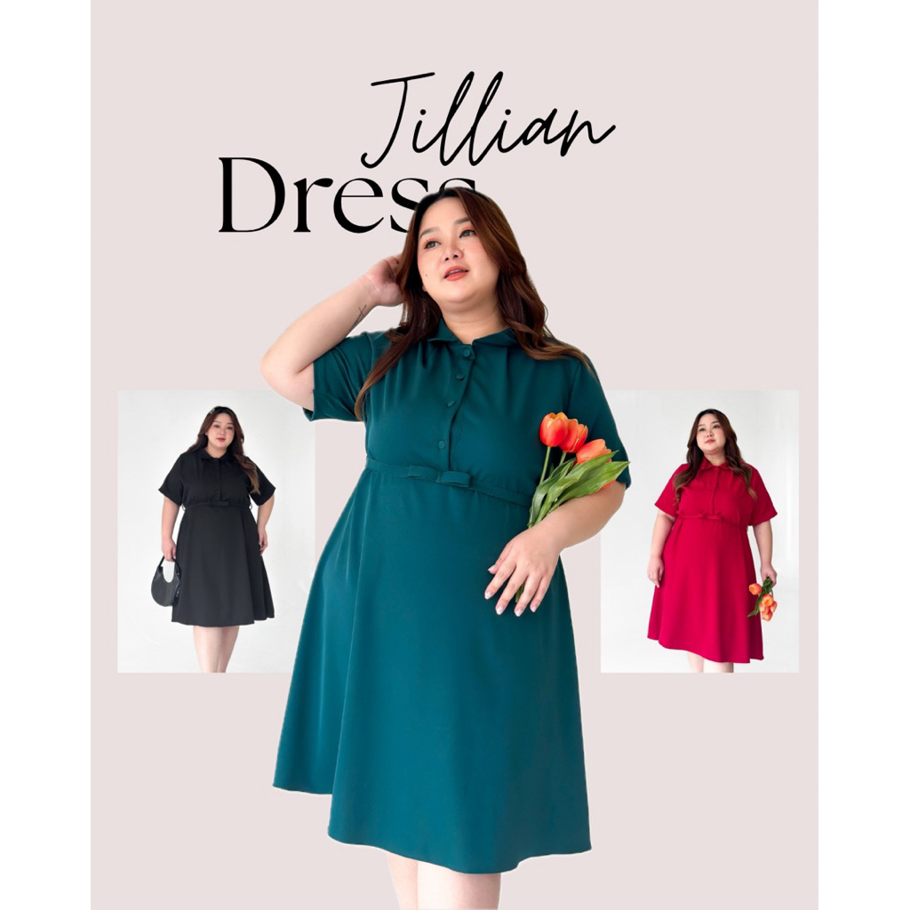 MERAH Jilian Dress Jumbo Dress Jumbo Dress 聖誕連衣裙中國新年連衣裙紅色連衣裙