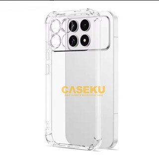 用於 Poco F8 Pro Poco F8 Ultra Poco F7 的 SoftCase 安全氣囊防裂厚水晶透明外