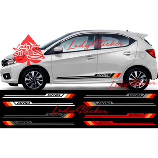 HONDA 全新本田 Brio 汽車切割貼紙 Brio 汽車下清單貼紙
