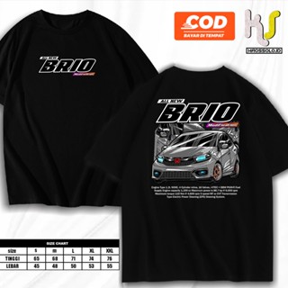 BRIO T-SHIRT HONDA BRIO CLOTHES BRIO CAR T-SHIRT VIRAL 男士超大號