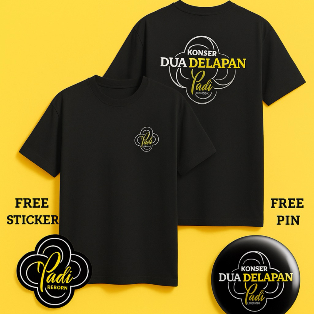 KATUN Padi Reborn T恤 dua 八演唱會 Padi Reborn T恤 Padi Band Shirt