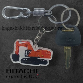 日立 GANTUNGAN Hitachi Master Key Hitachi 套裝亞克力鑰匙扣挖掘機 Zaxis 89