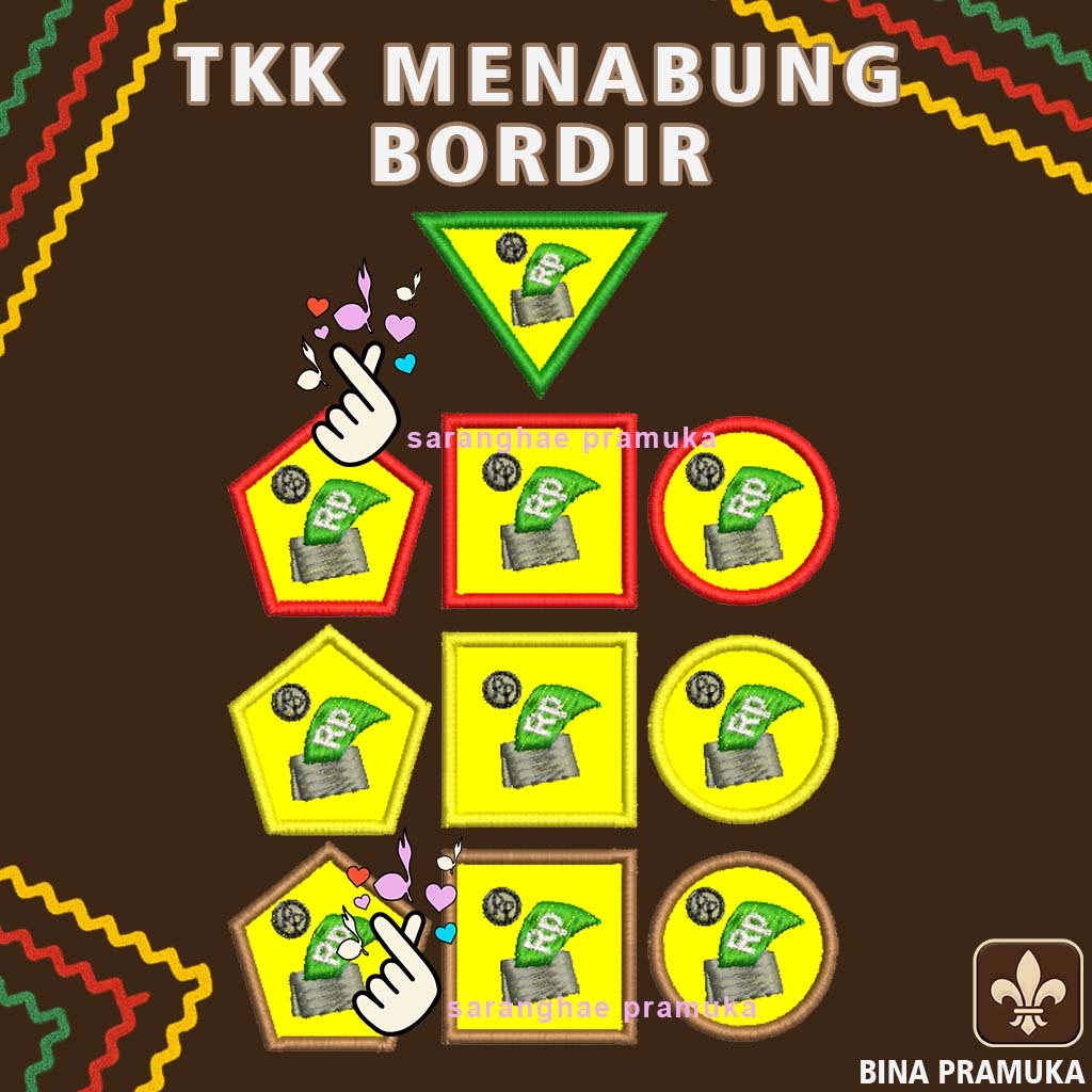 TKK 連接 Siaga Penggalang Penegak Purwa 馬達亞烏塔瑪刺繡