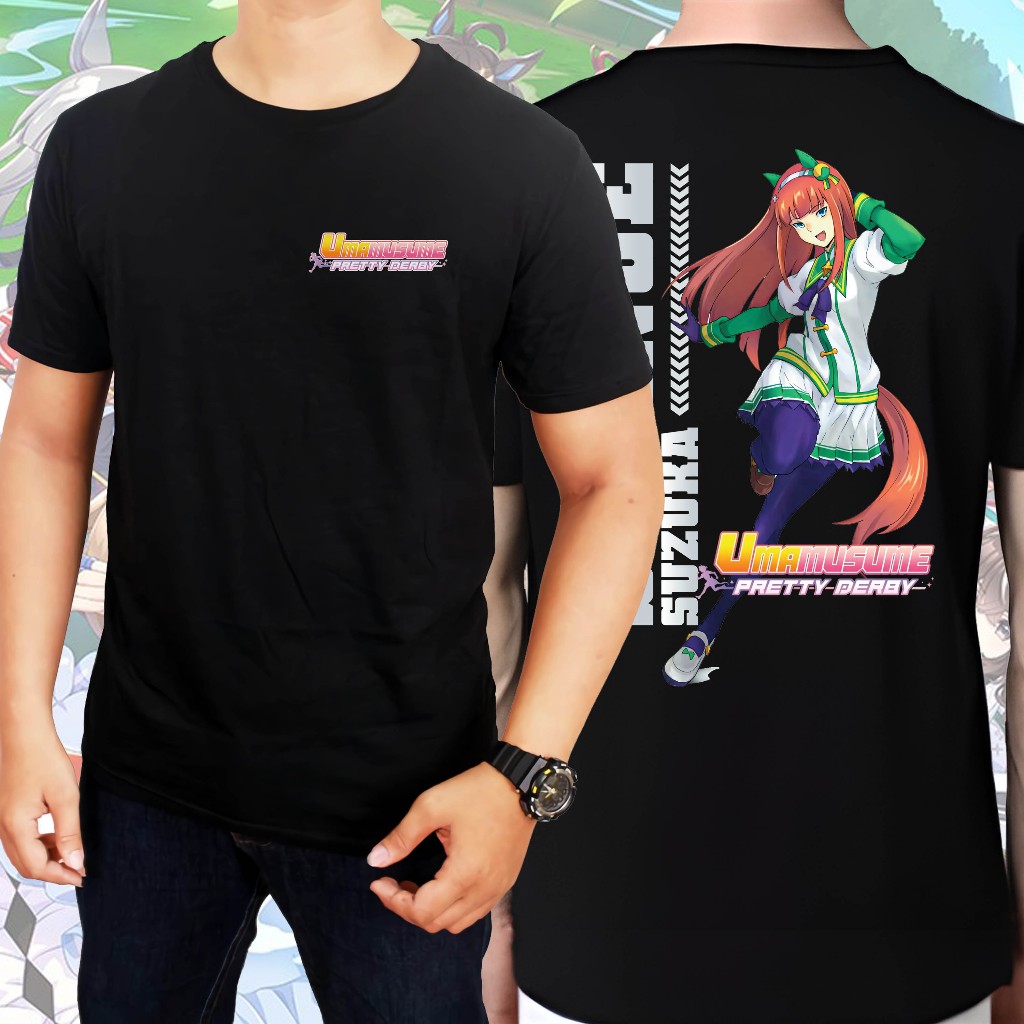 UMA MUSUME Silence Suzuka 01 遊戲T恤 Weeb 衣服宅男衣服男裝