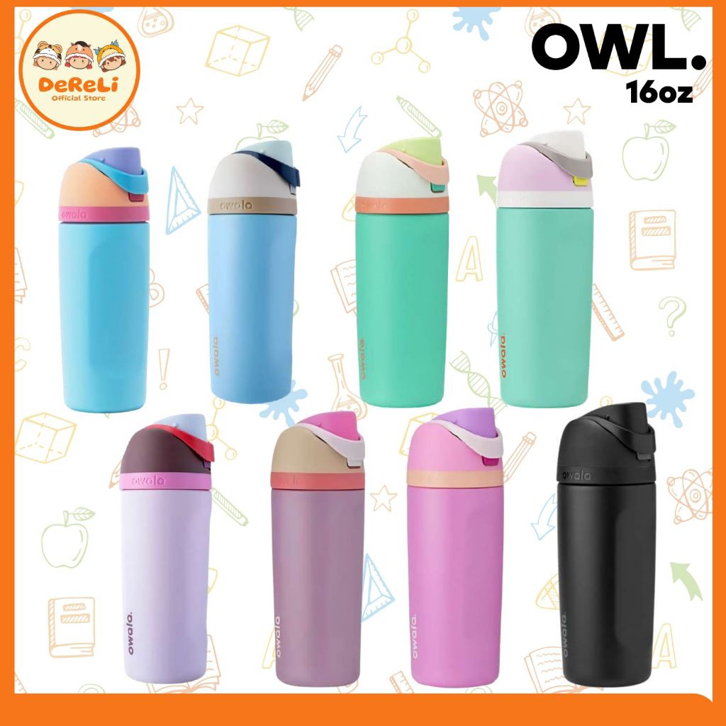 Owala Owala 16 盎司不倒翁杯 Owala Owala 瓶 Dereli 官方商店 Misty Horizo