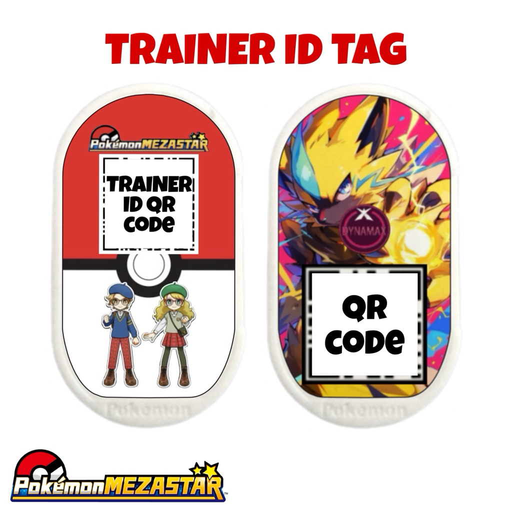 口袋妖怪 Mezastar Trainer ID 帶支撐票 Dynamax 帶標籤 MezaTag 的新自定義 ID