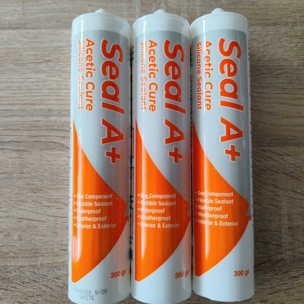 Seal A Acetic Cure 矽膠 WHITE 300gr 快乾鋁玻璃膠強力膠電源