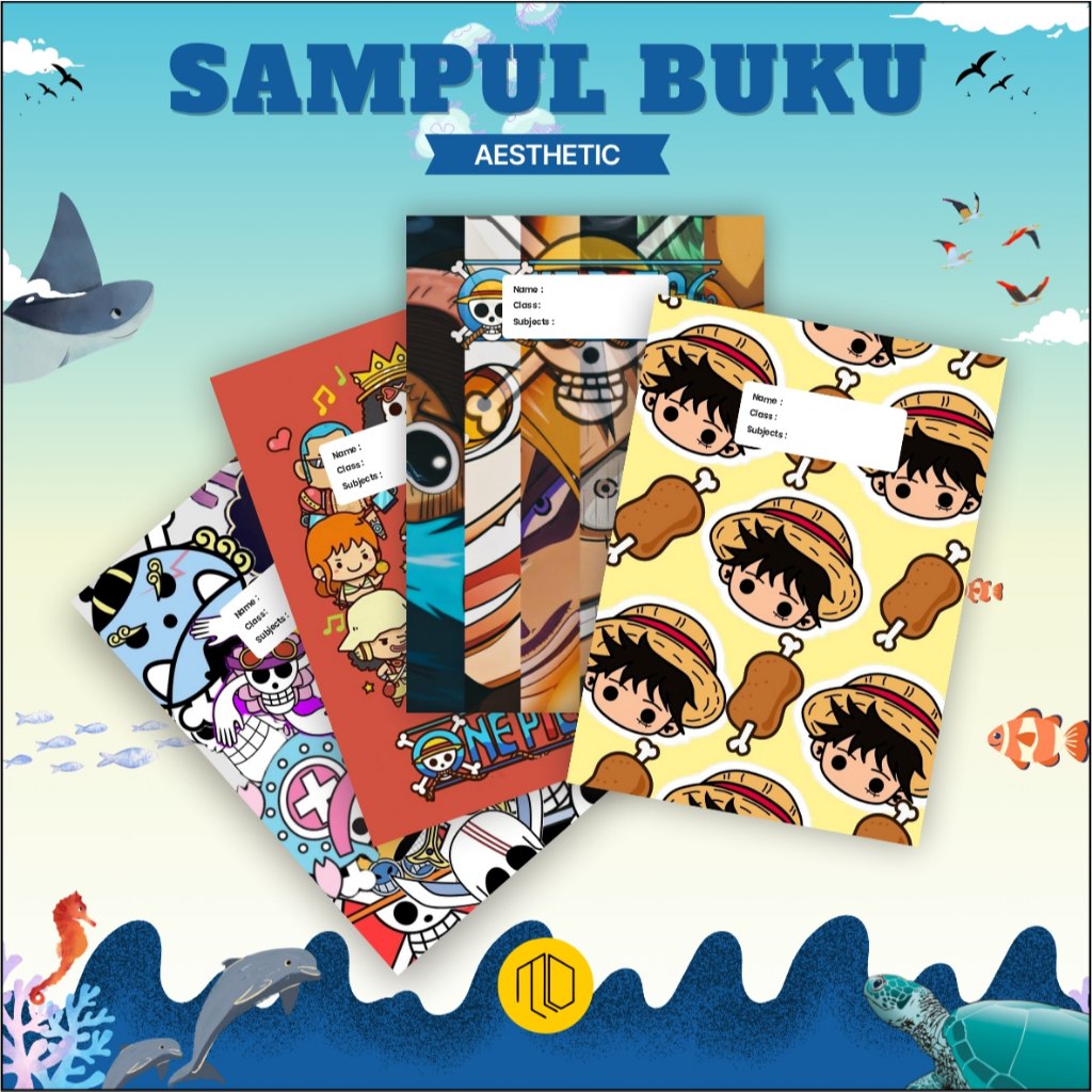 10 件套猴子 D 路飛羅羅羅諾亞索隆娜美烏索普山治托尼托尼托尼喬巴尼科羅賓弗蘭奇布魯克金貝學校書籍封面美學書封面 Bi