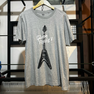 二手品牌 ut gibson 灰色 t 恤尺寸 L