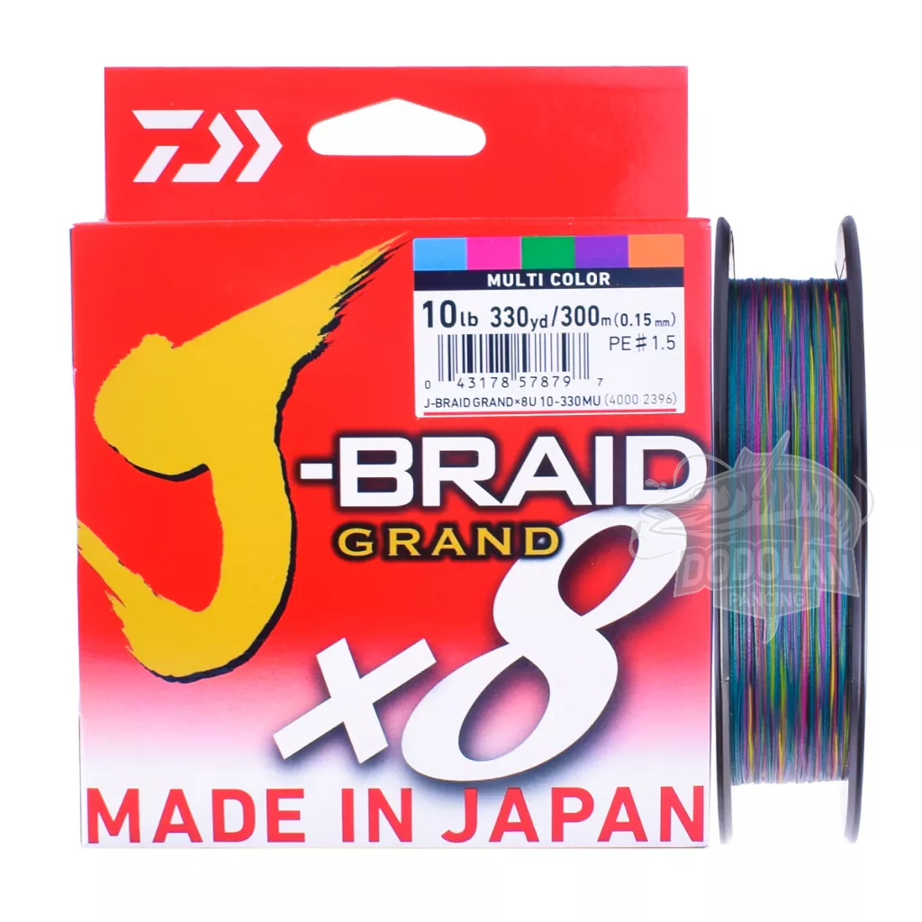 Pe Strings Daiwa J Braid Grand X8 300m 多色選擇杜蘭釣魚線尺寸