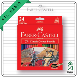 Faber-castell 24 色鉛筆經典彩色鉛筆