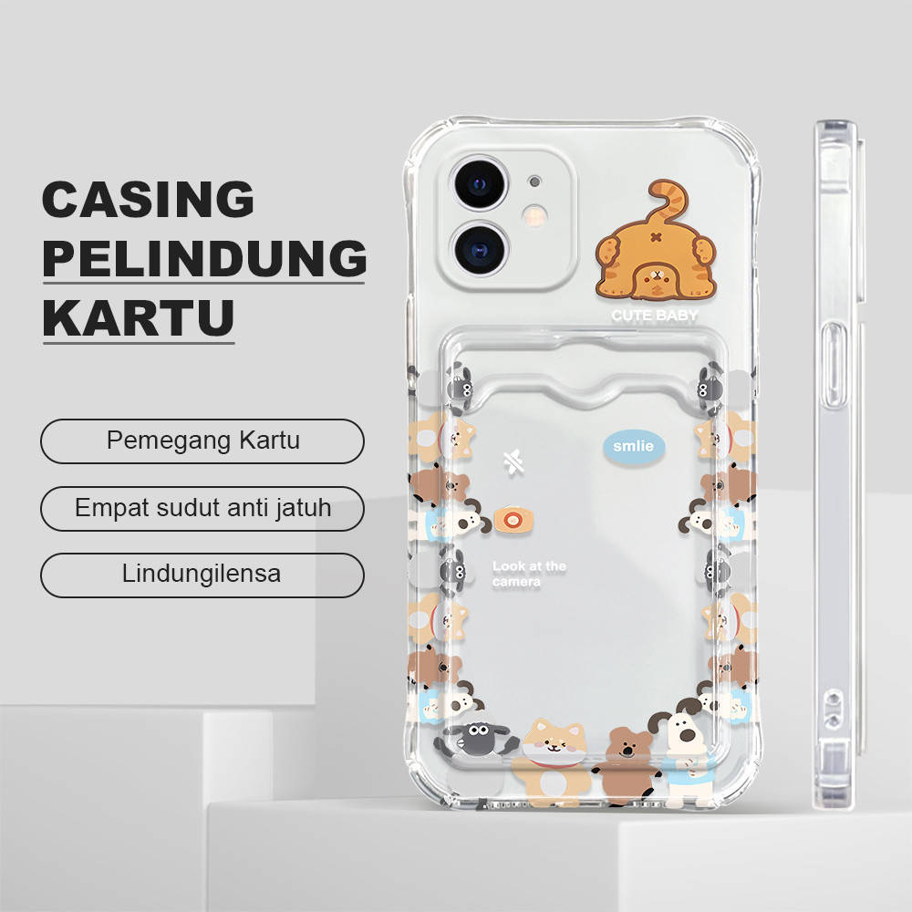 HP 兼容 iPhone 11 防摔卡夾外殼卡夾軟殼動物 1010 KB 手機殼軟殼 Cesing